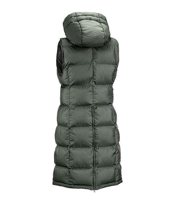 Gilet lungo con cappuccio Clara