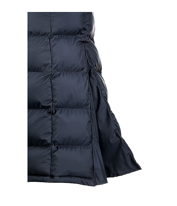 Gilet lungo con cappuccio Clara