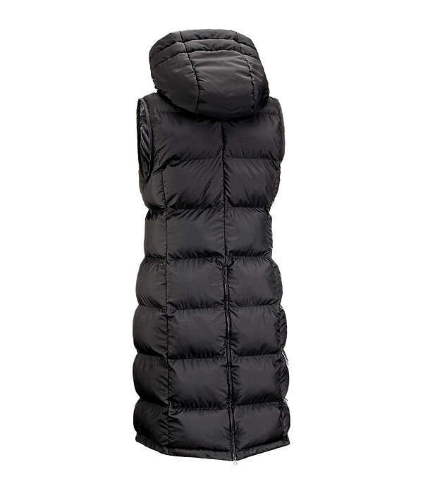 Gilet lungo con cappuccio Clara