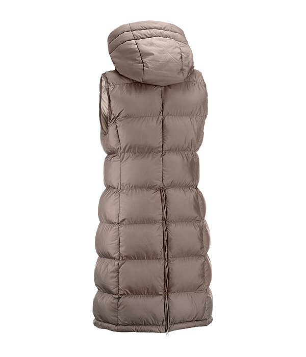 Gilet lungo con cappuccio Clara