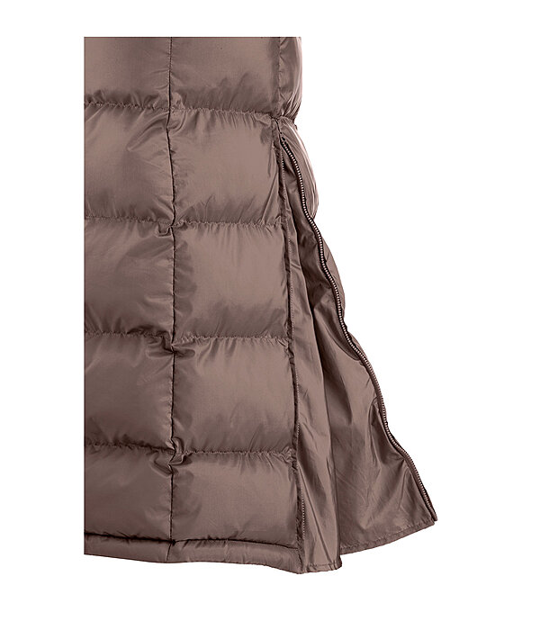 Gilet lungo con cappuccio Clara