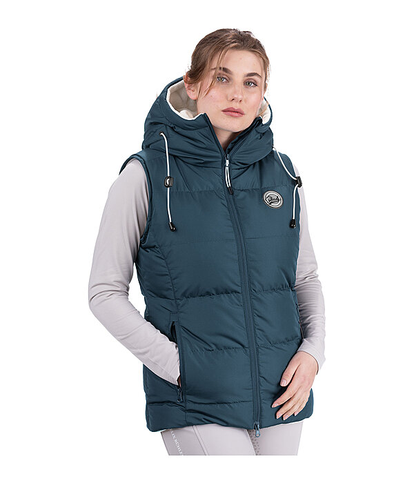 Gilet da equitazione trapuntato con cappuccio Mira II