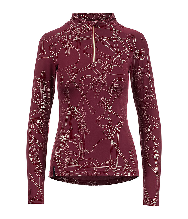 Maglia funzionale a maniche lunghe con zip Hanne