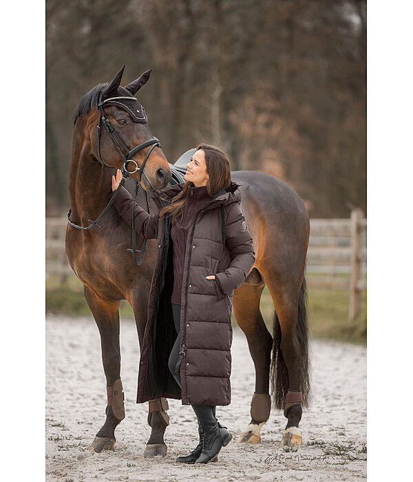 Cappotto da equitazione trapuntato con cappuccio Anne
