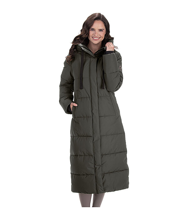 Cappotto da equitazione trapuntato con cappuccio Anne