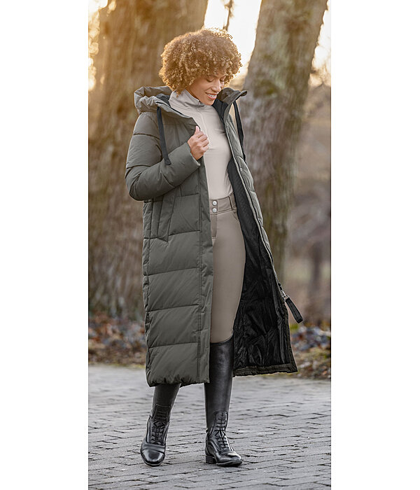 Cappotto da equitazione trapuntato con cappuccio Anne