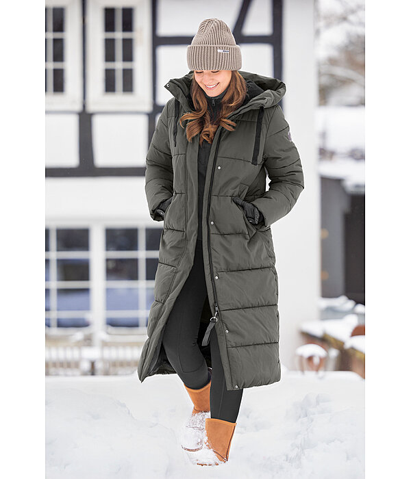 Cappotto da equitazione trapuntato con cappuccio Anne
