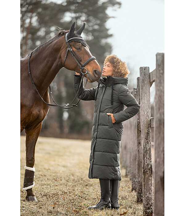 Cappotto da equitazione trapuntato con cappuccio Anne
