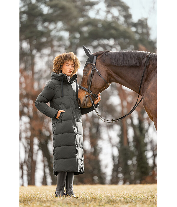 Cappotto da equitazione trapuntato con cappuccio Anne