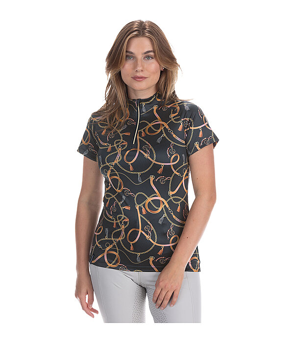 T-shirt funzionale con zip Callie
