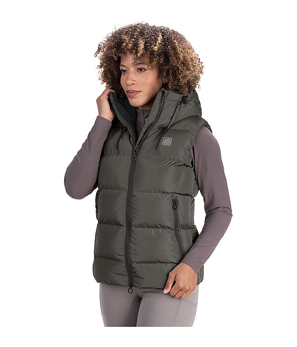 Gilet da equitazione trapuntato con cappuccio Mira III