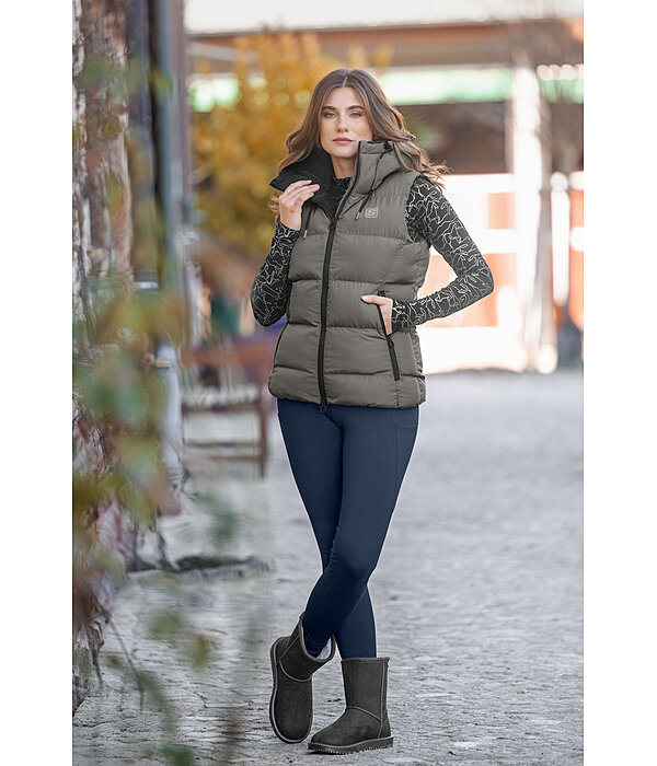 Gilet da equitazione trapuntato con cappuccio Mira III