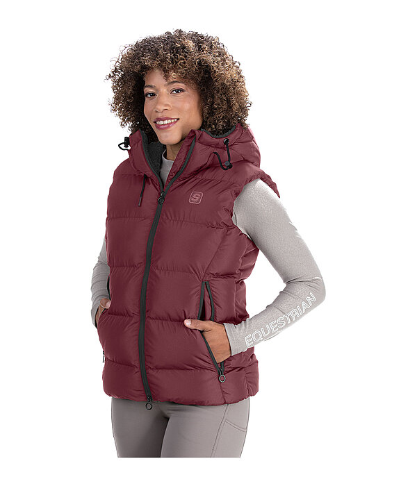 Gilet da equitazione trapuntato con cappuccio Mira III