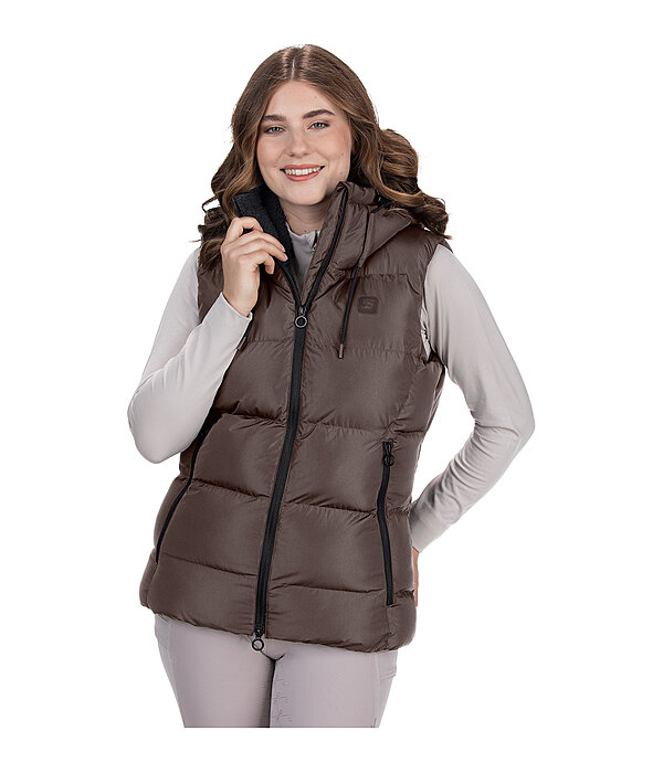 Gilet da equitazione trapuntato con cappuccio Mira III