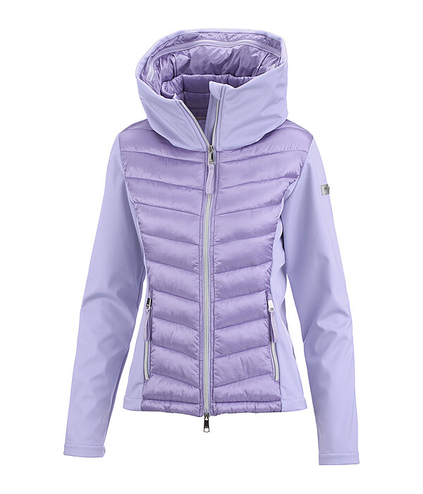 Giacca da equitazione combinata softshell con cappuccio Cora