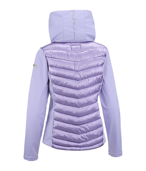 Giacca da equitazione combinata softshell con cappuccio Cora