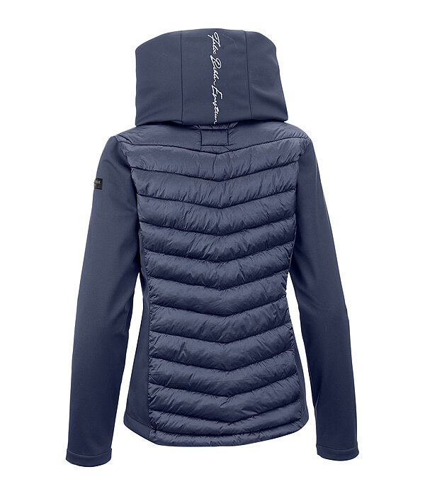 Giacca da equitazione combinata softshell con cappuccio Cora