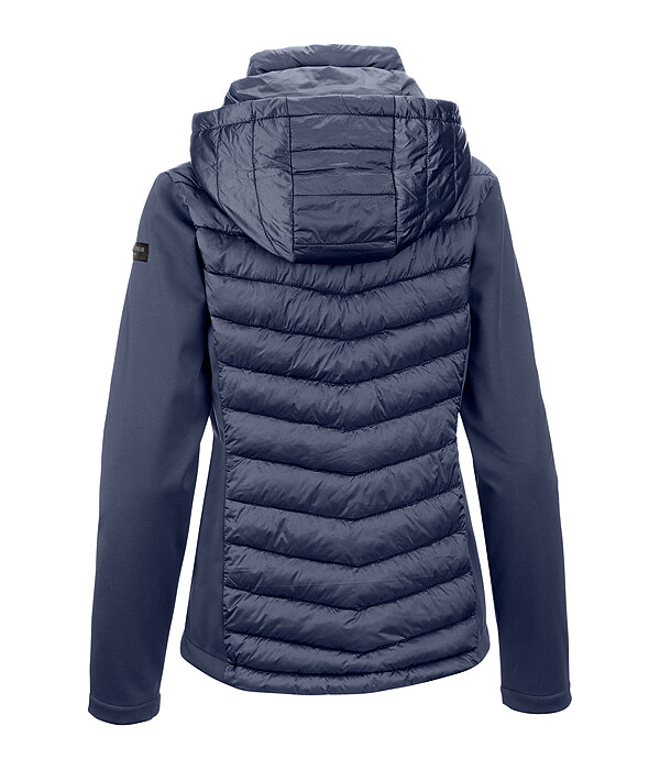 Giacca da equitazione combinata softshell con cappuccio Cora