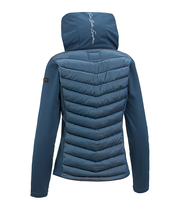 Giacca da equitazione combinata softshell con cappuccio Cora