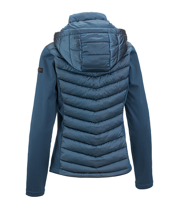 Giacca da equitazione combinata softshell con cappuccio Cora