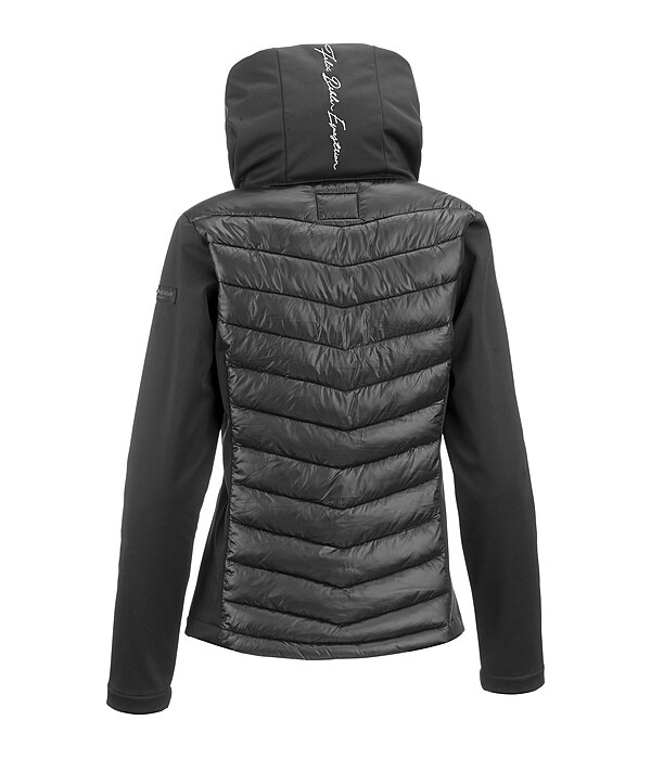 Giacca da equitazione combinata softshell con cappuccio Cora