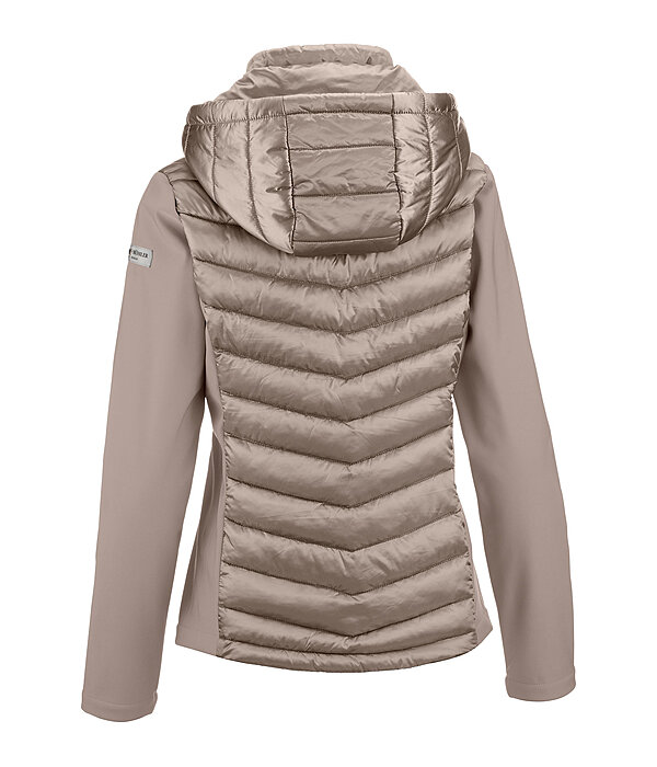 Giacca da equitazione combinata softshell con cappuccio Cora