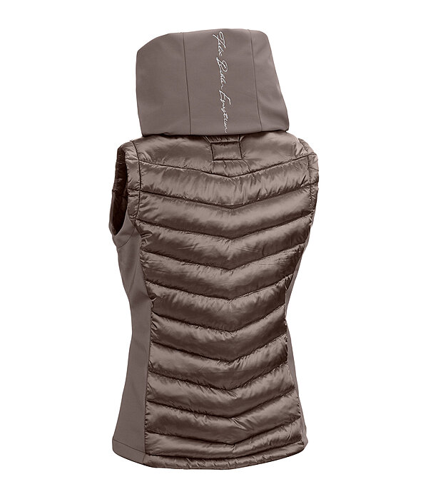 Gilet da equitazione combinato softshell con cappuccio Zoey
