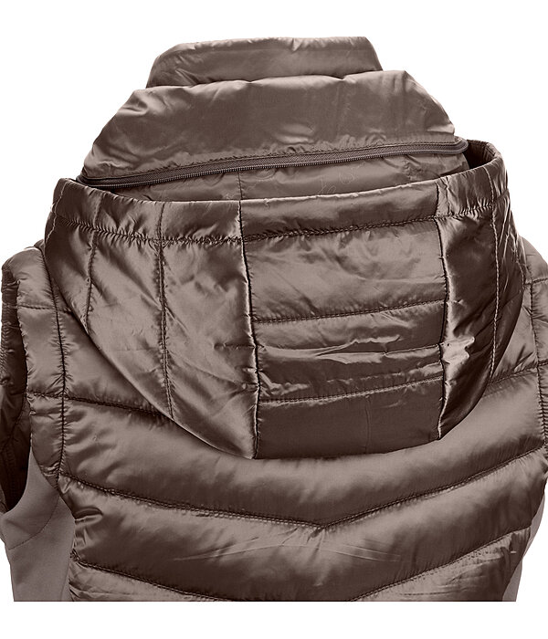 Gilet da equitazione combinato softshell con cappuccio Zoey