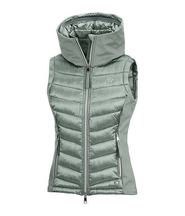 Gilet da equitazione combinato softshell con cappuccio Zoey