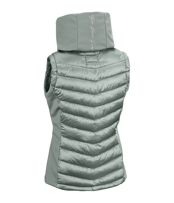 Gilet da equitazione combinato softshell con cappuccio Zoey