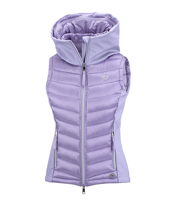Gilet da equitazione combinato softshell con cappuccio Zoey