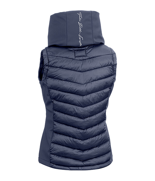 Gilet da equitazione combinato softshell con cappuccio Zoey
