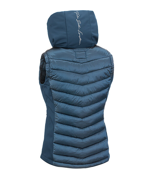 Gilet da equitazione combinato softshell con cappuccio Zoey