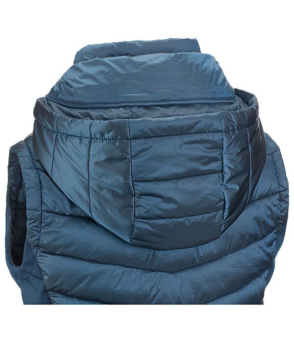 Gilet da equitazione combinato softshell con cappuccio Zoey