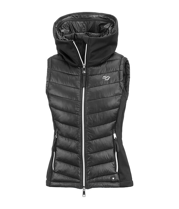 Gilet da equitazione combinato softshell con cappuccio Zoey
