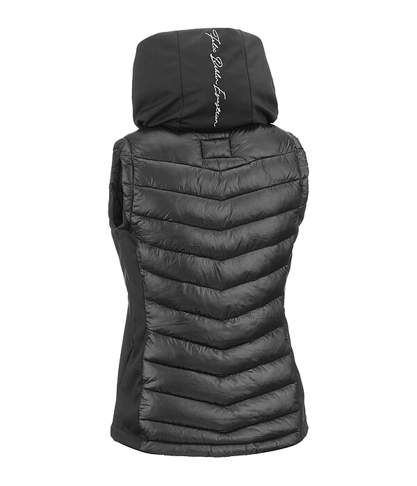 Gilet da equitazione combinato softshell con cappuccio Zoey