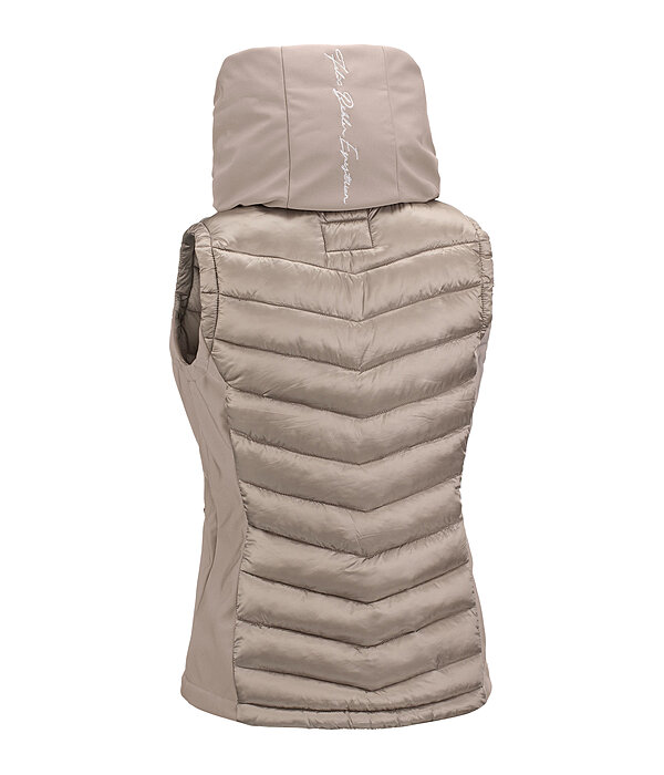 Gilet da equitazione combinato softshell con cappuccio Zoey