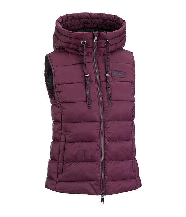 Gilet trapuntato con cappuccio Mila