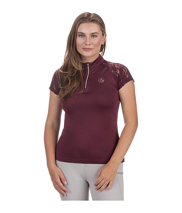T-shirt funzionale con zip Christine
