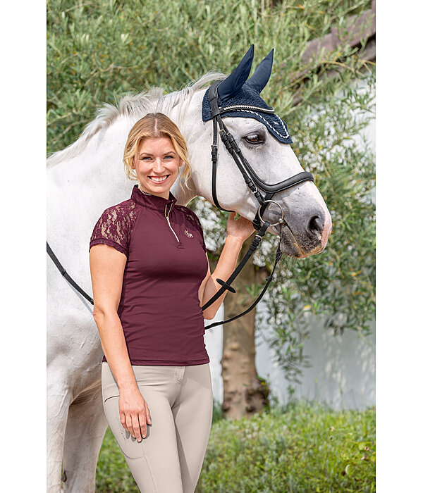 T-shirt funzionale con zip Christine