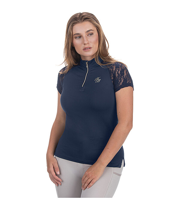 T-shirt funzionale con zip Christine