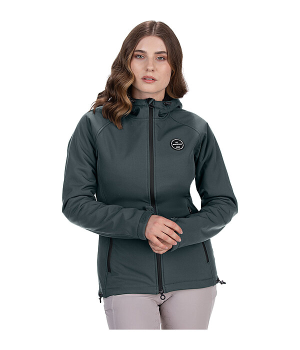 Giacca da equitazione softshell con cappuccio Lara II
