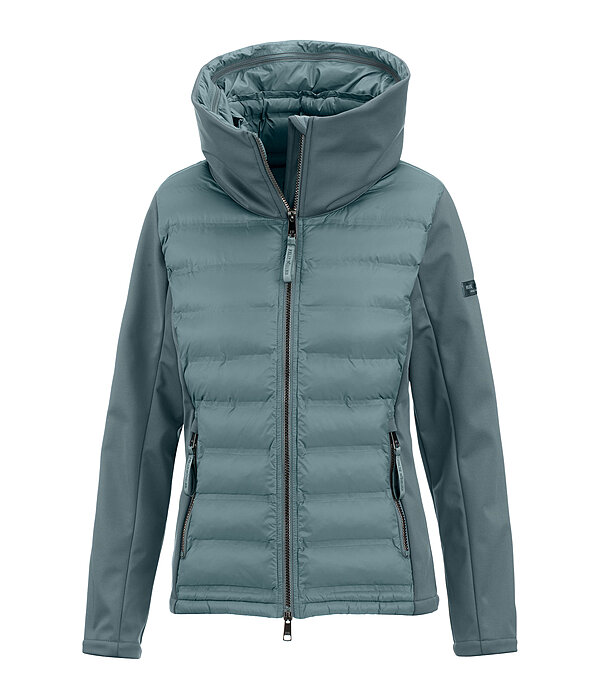 Giacca da equitazione combinata softshell con cappuccio Celina