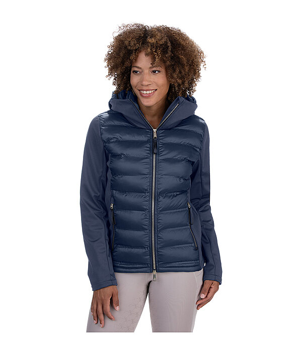Giacca da equitazione combinata softshell con cappuccio Celina