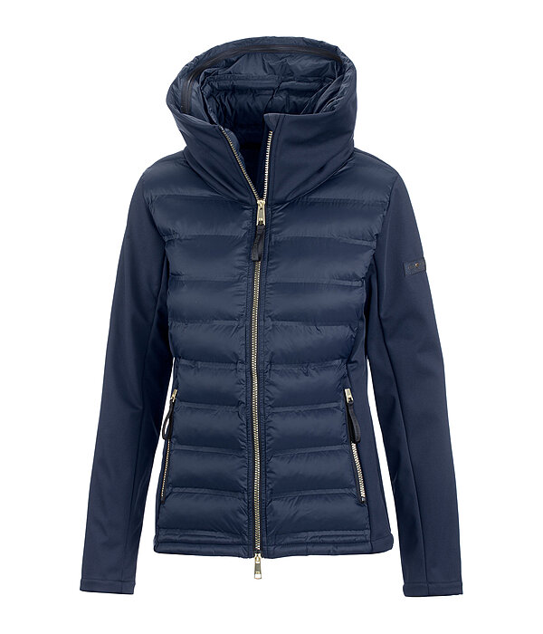Giacca da equitazione combinata softshell con cappuccio Celina