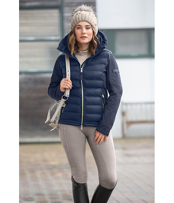 Giacca da equitazione combinata softshell con cappuccio Celina