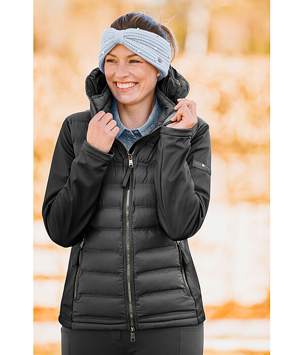 Giacca da equitazione combinata softshell con cappuccio Celina