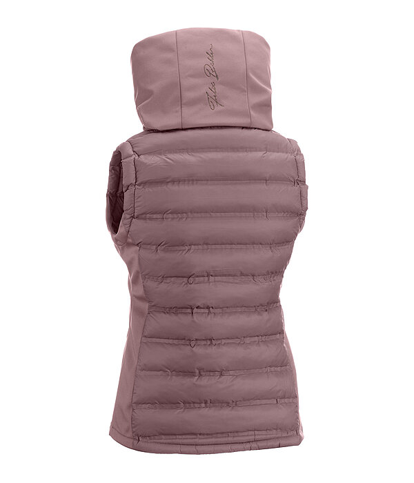 Gilet da equitazione combinato softshell con cappuccio Jessy