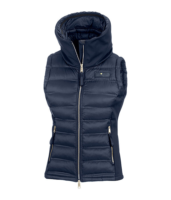 Gilet da equitazione combinato softshell con cappuccio Jessy