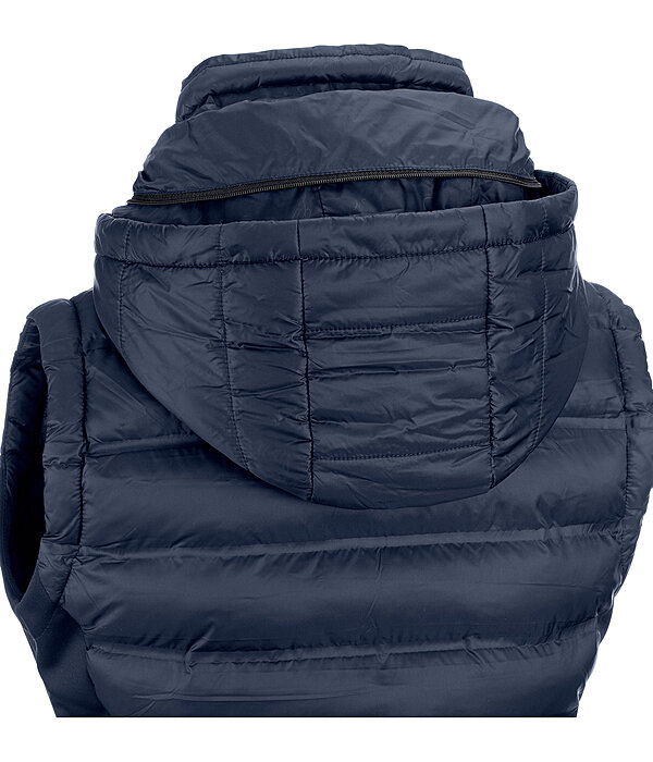 Gilet da equitazione combinato softshell con cappuccio Jessy